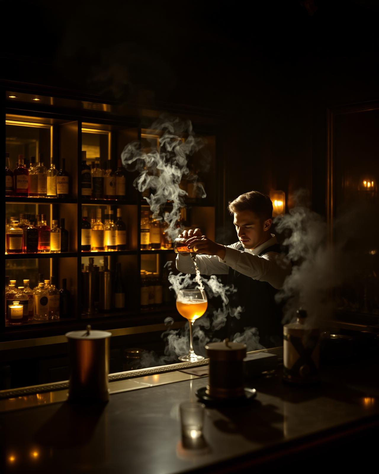 Brass, smoke, candlelight